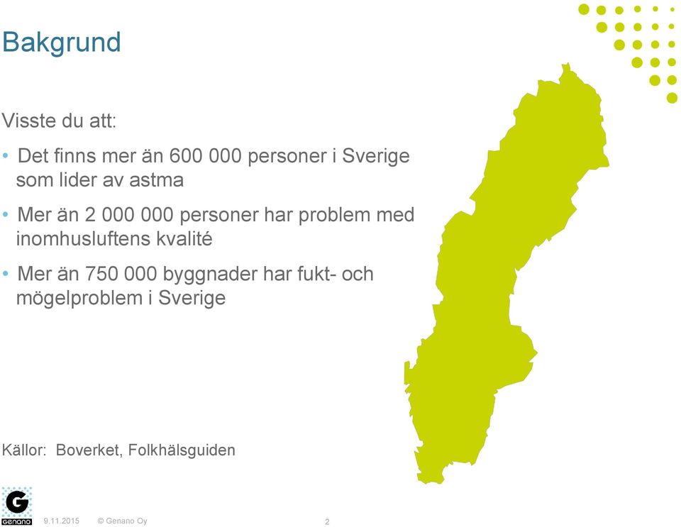 problem med inomhusluftens kvalité Mer än 750 000 byggnader