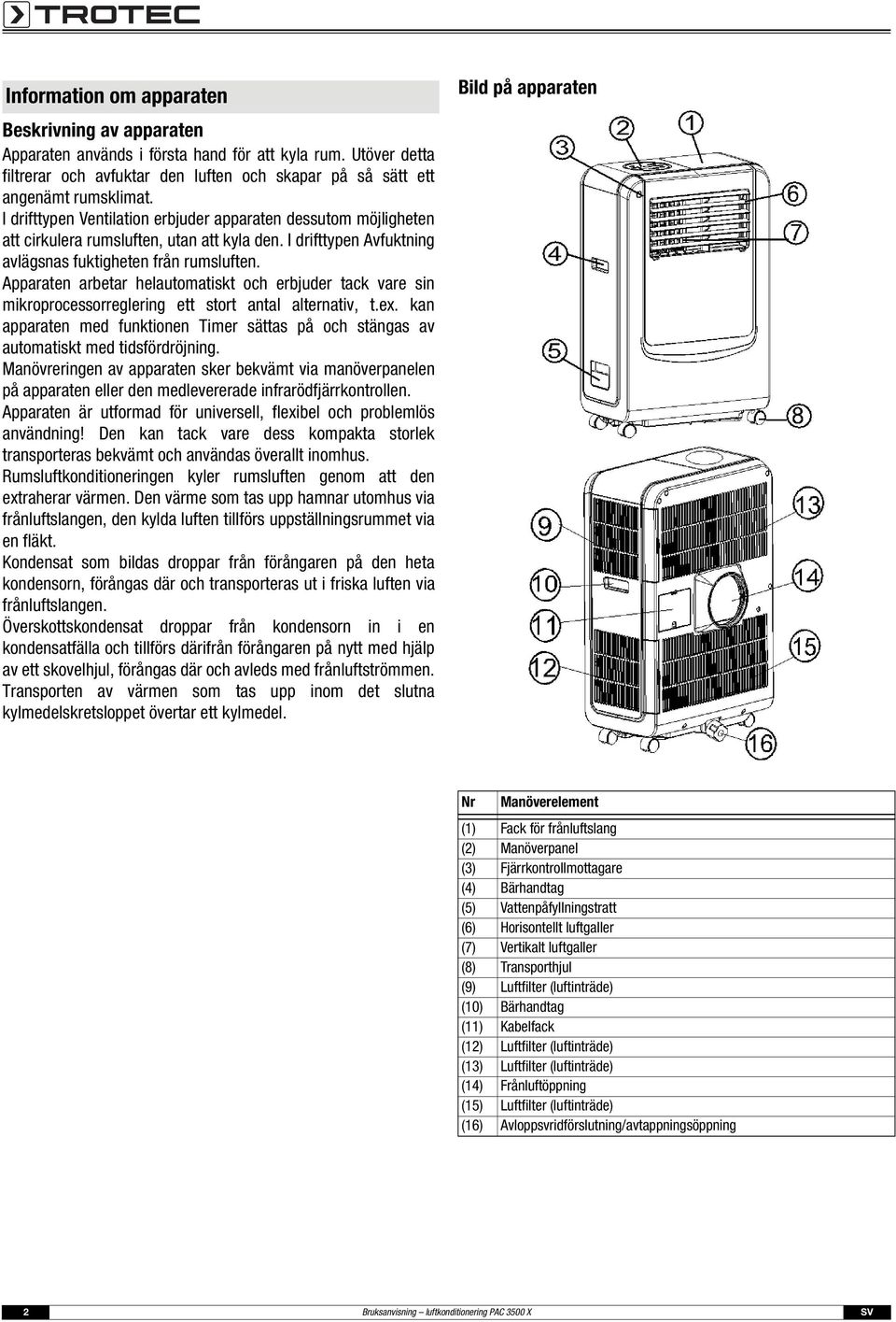 Apparaten arbetar helautomatiskt och erbjuder tack vare sin mikroprocessorreglering ett stort antal alternativ, t.ex.