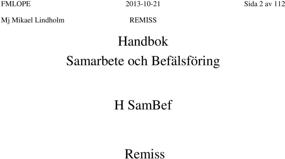 Handbok Samarbete