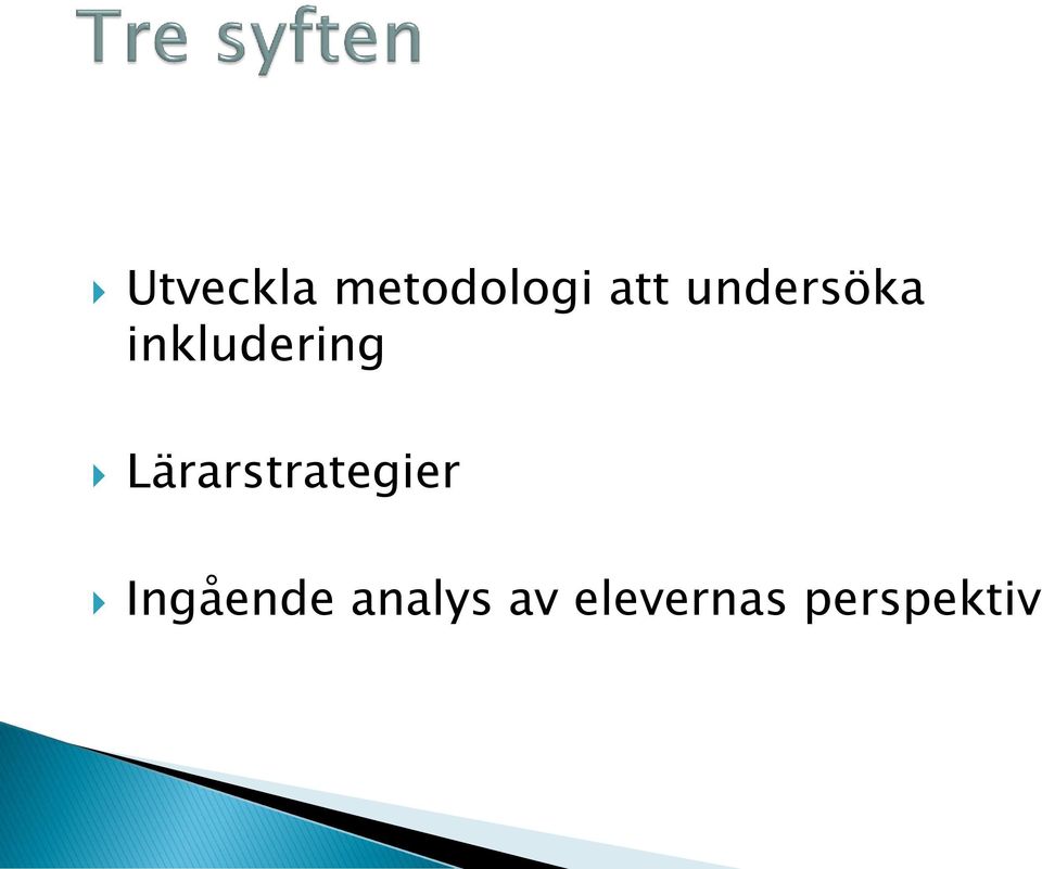 Lärarstrategier Ingående