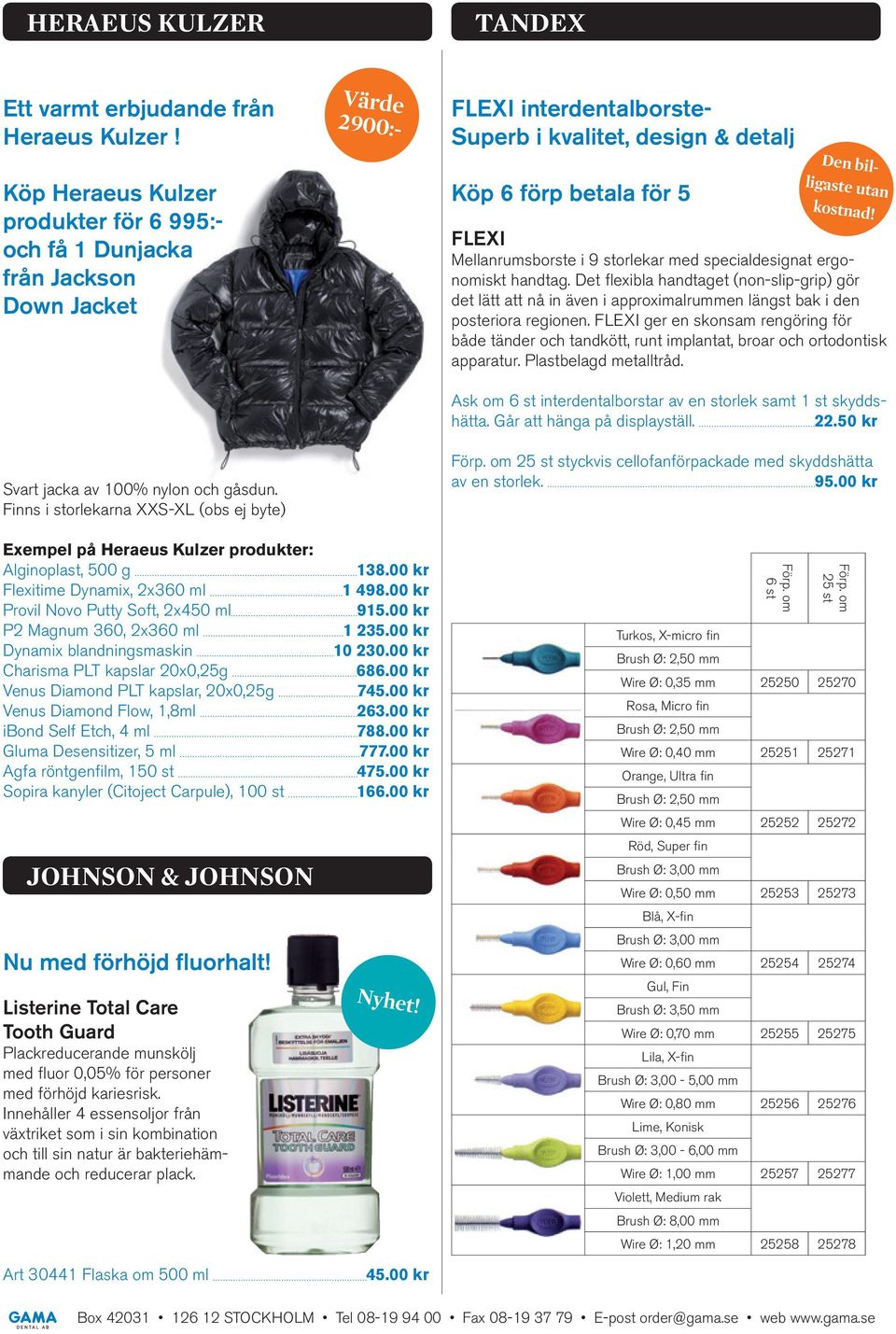 FLEXI Mellanrumsborste i 9 storlekar med specialdesignat ergonomiskt handtag.