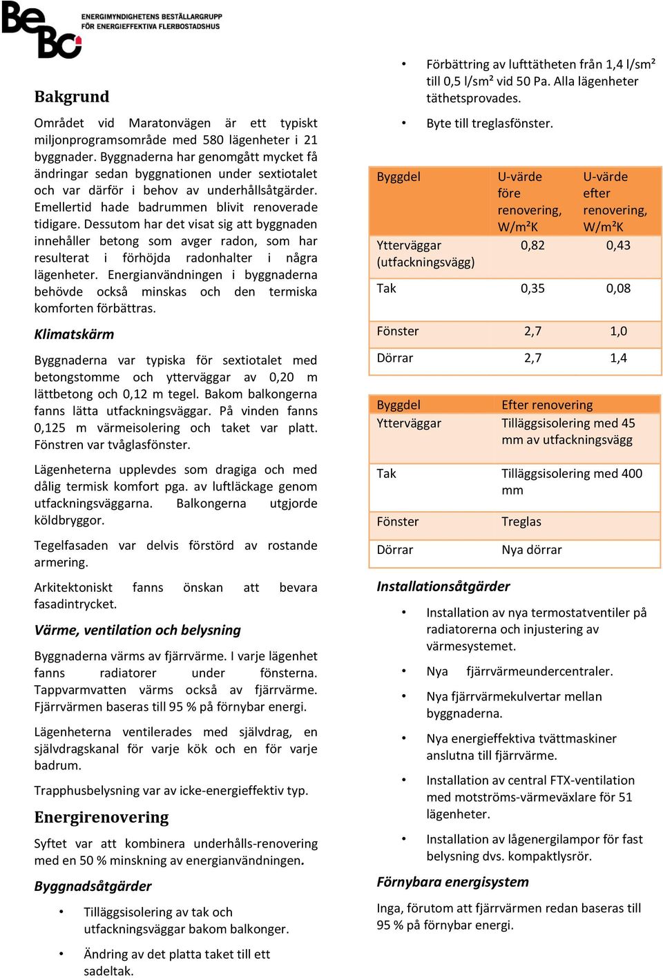 Dessutom har det visat sig att byggnaden innehåller betong som avger radon, som har resulterat i förhöjda radonhalter i några lägenheter.