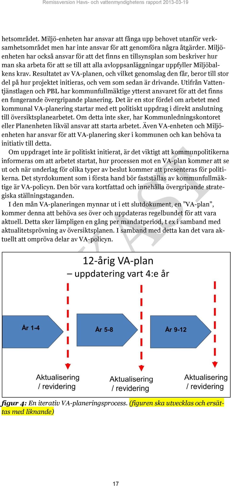 Resultatet av VA-planen, och vilket genomslag den får, beror till stor del på hur projektet initieras, och vem som sedan är drivande.