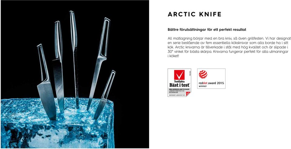 Vi har designat en serie bestående av fem essentiella köksknivar som alla borde ha i sitt