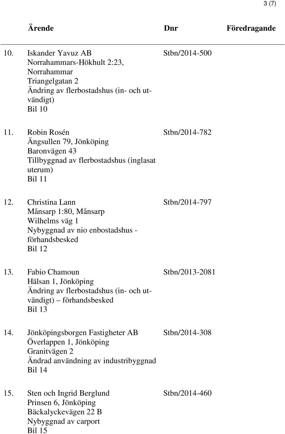 Christina Lann Månsarp 1:80, Månsarp Wilhelms väg 1 Nybyggnad av nio enbostadshus - Bil 12 Stbn/2014-797 13.