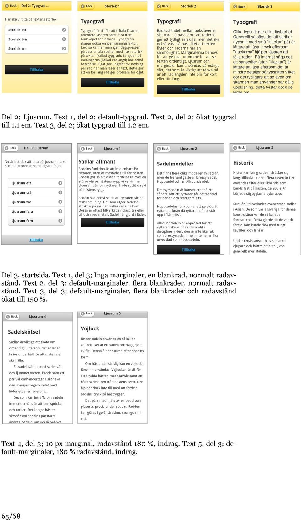 Text 2, del 3; default-marginaler, flera blankrader, normalt radavstånd.