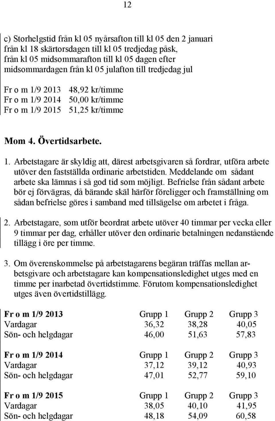 Meddelande om sådant arbete ska lämnas i så god tid som möjligt.