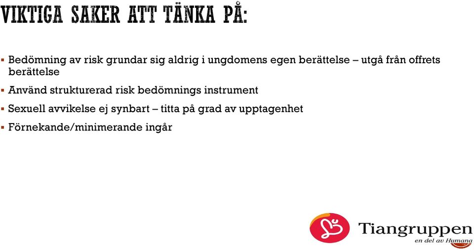 strukturerad risk bedömnings instrument Sexuell