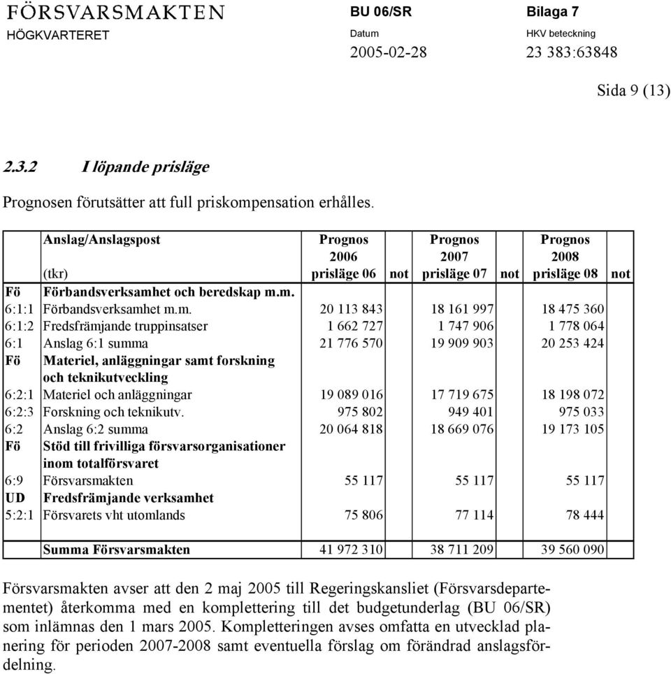 et och beredskap m.