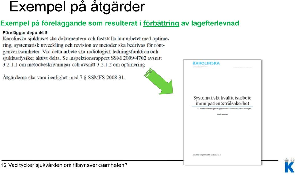 förbättring av lagefterlevnad 12