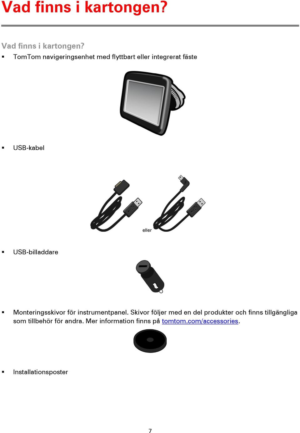 USB-billaddare Monteringsskivor för instrumentpanel.
