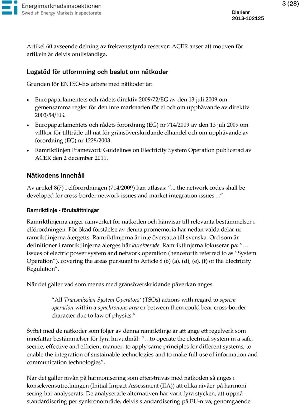 marknaden för el och om upphävande av direktiv 2003/54/EG.