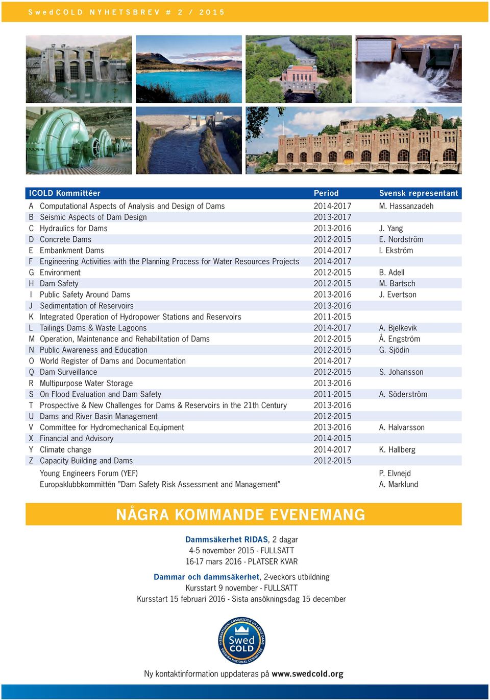 Adell H Dam Safety 2012-2015 M. Bartsch I Public Safety Around Dams 2013-2016 J.