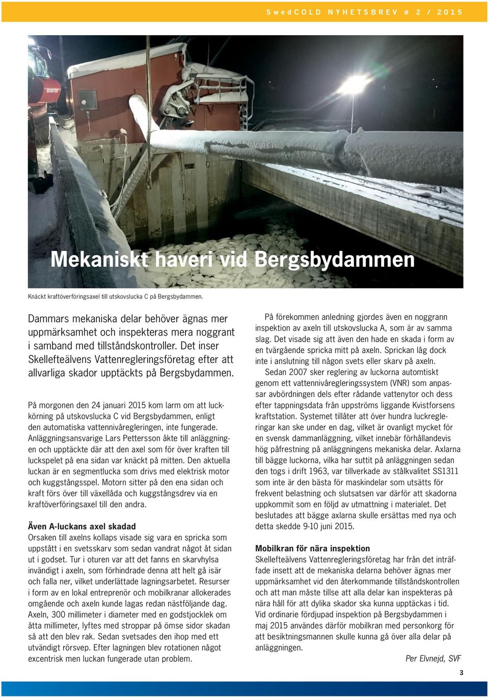 Det inser Skellefteälvens Vattenregleringsföretag efter att allvarliga skador upptäckts på Bergsbydammen.