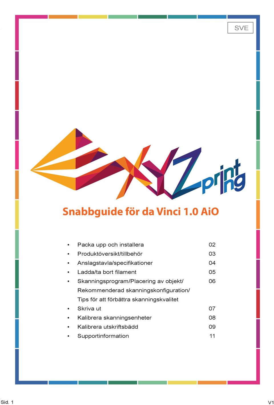 Ladda/ta bort filament Skanningsprogram/Placering av objekt/ Rekommenderad skanningskonfi