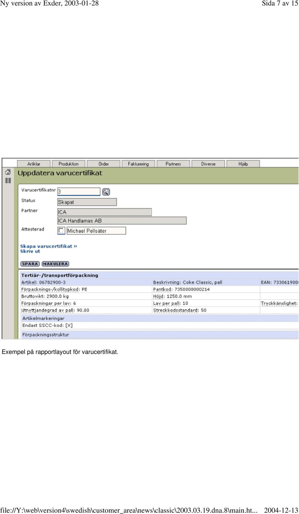 rapportlayout