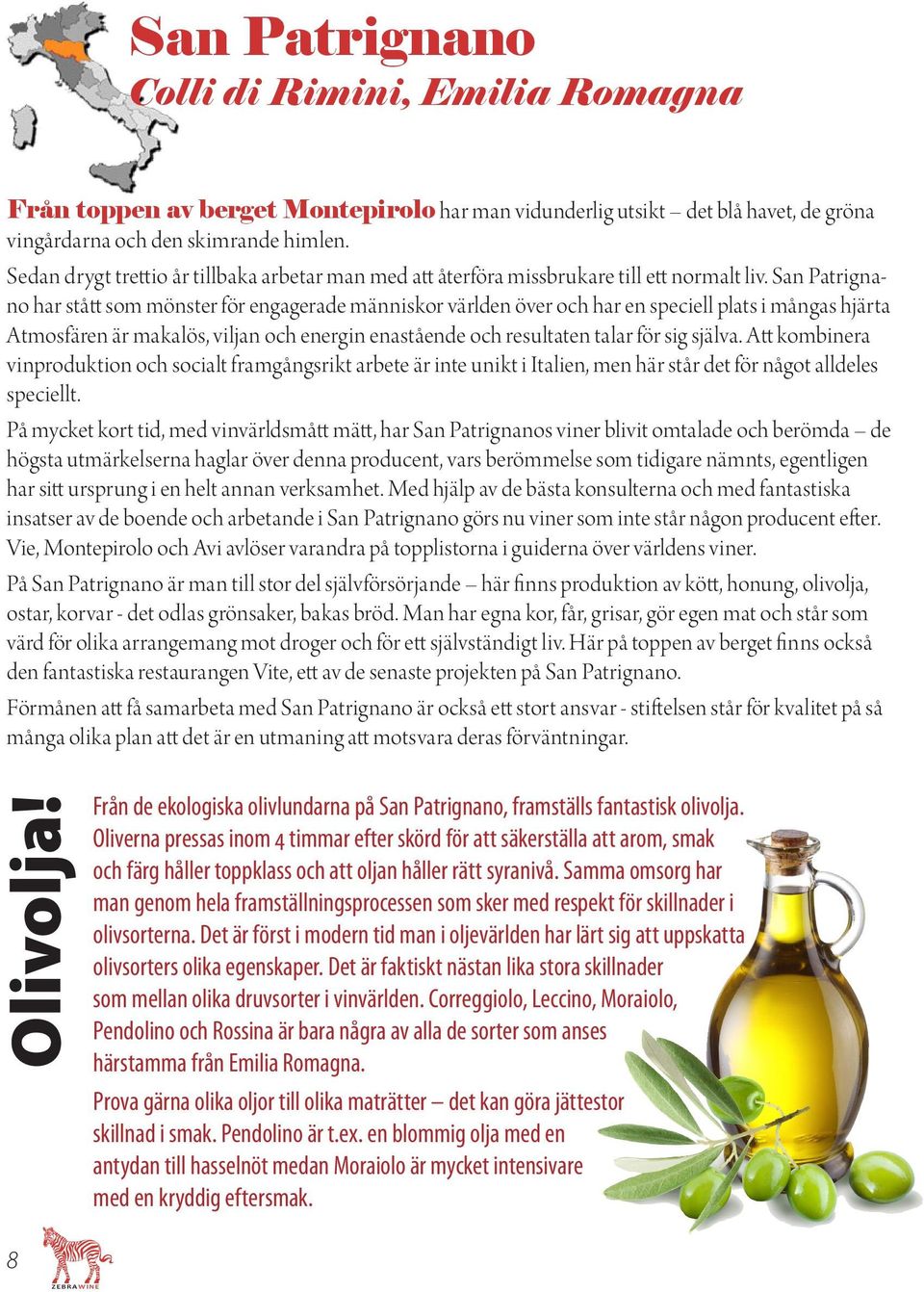 San Patrignano har stått som mönster för engagerade människor världen över och har en speciell plats i mångas hjärta Atmosfären är makalös, viljan och energin enastående och resultaten talar för sig