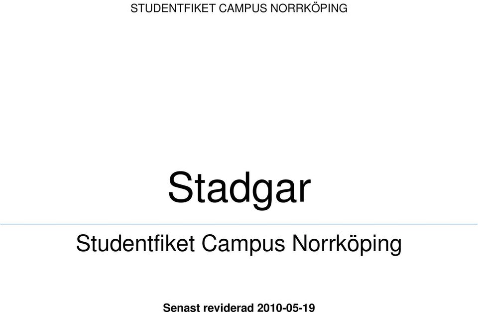 Studentfiket Campus