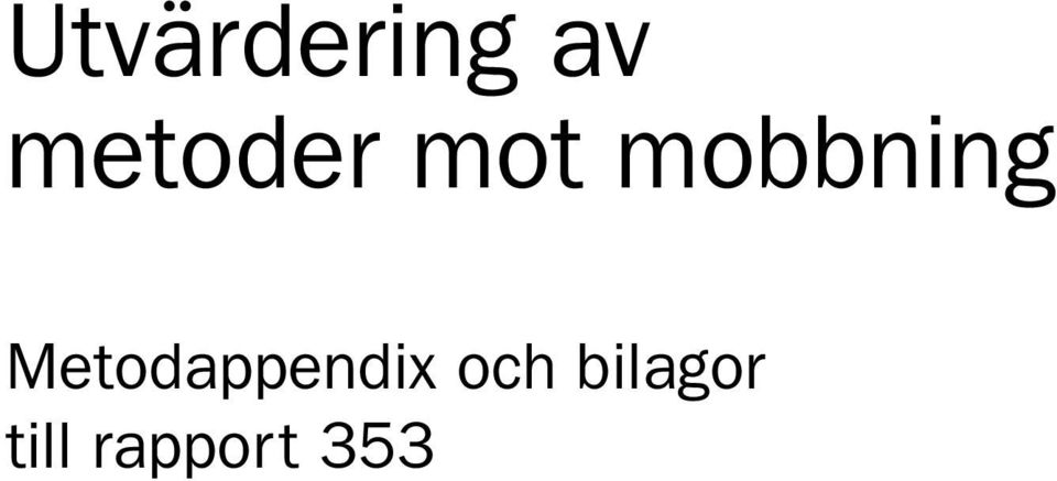 mobbning