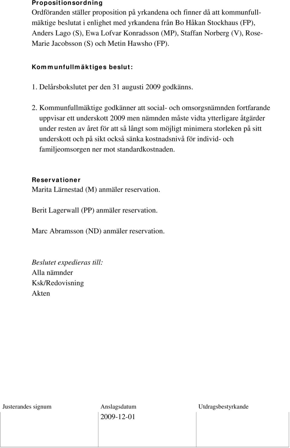 09 godkänns. 2.