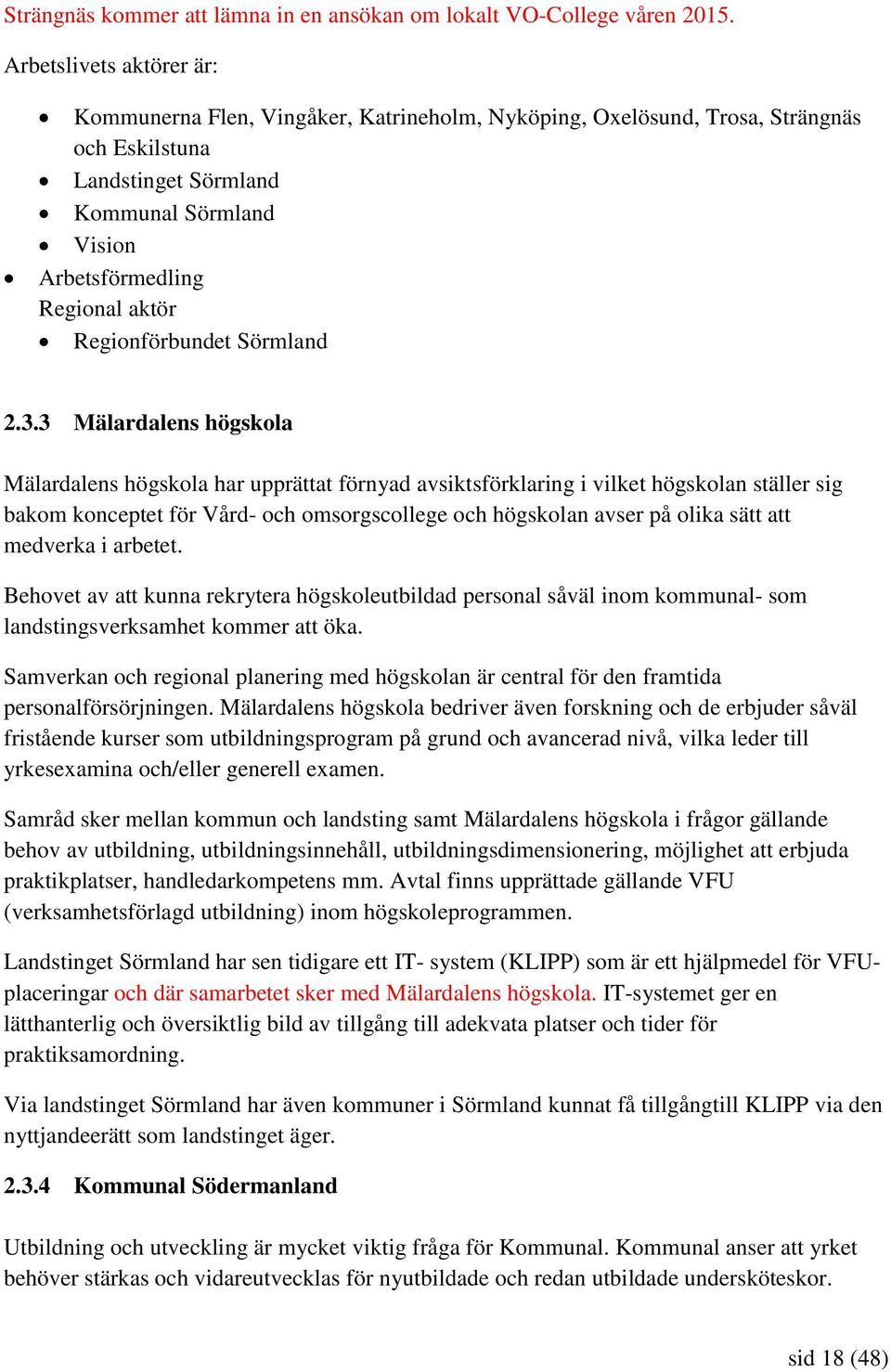 Regionförbundet Sörmland 2.3.