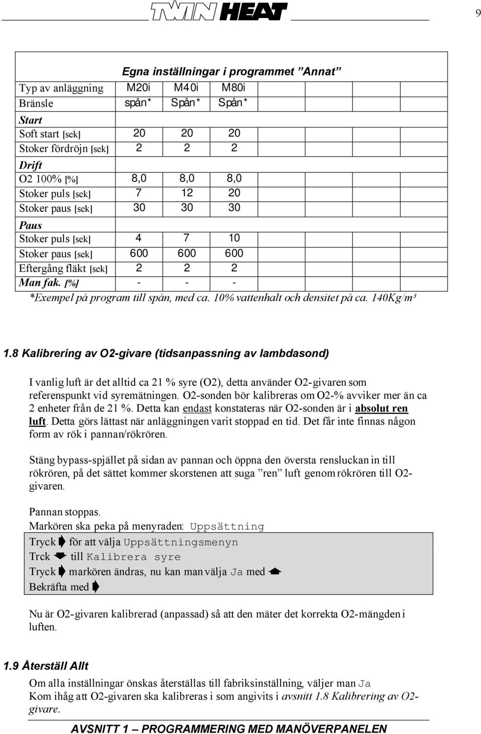 10% vattenhalt och densitet på ca. 140Kg/m³ 1.