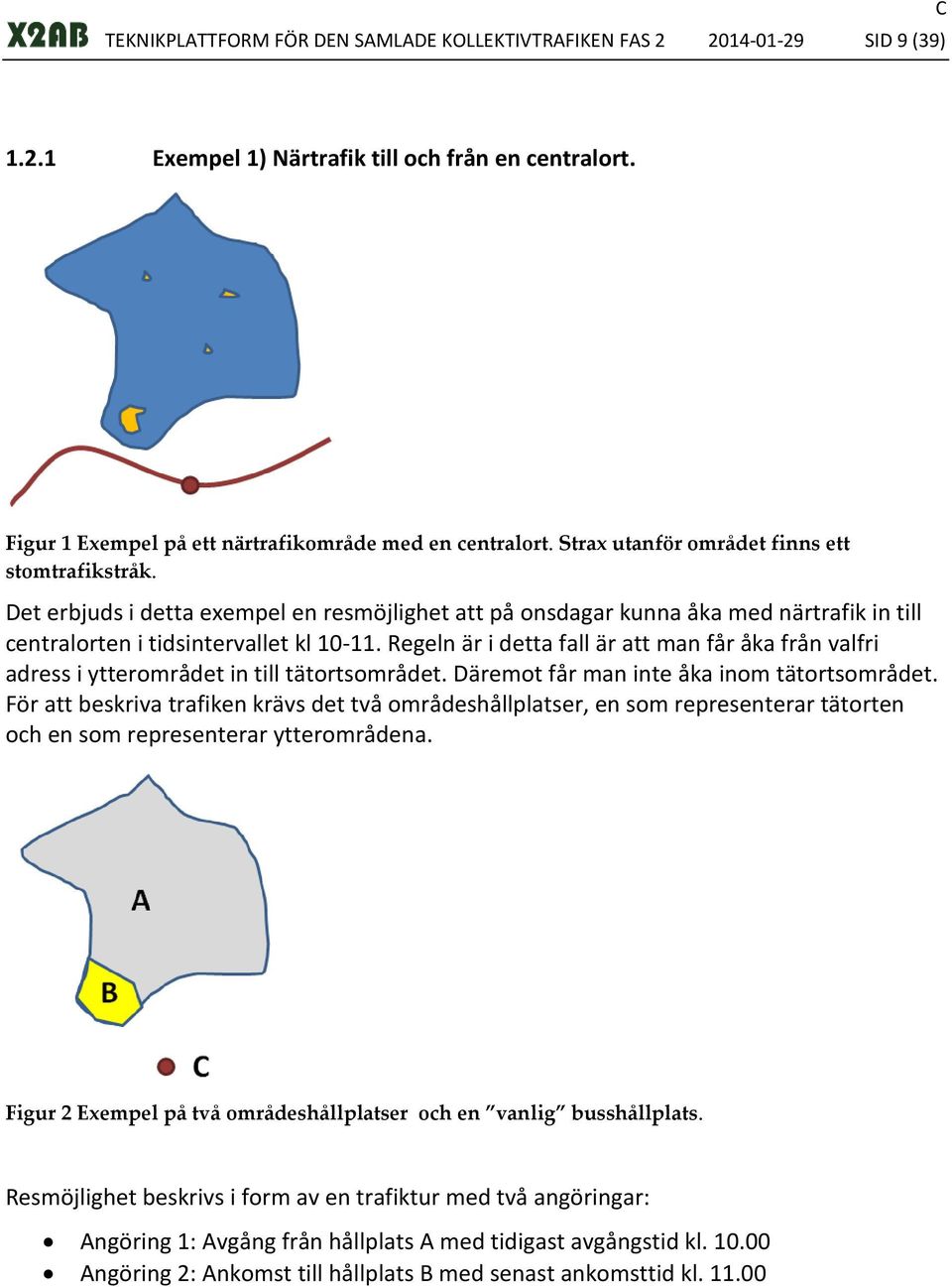 Regeln är i detta fall är att man får åka från valfri adress i ytterområdet in till tätortsområdet. Däremot får man inte åka inom tätortsområdet.