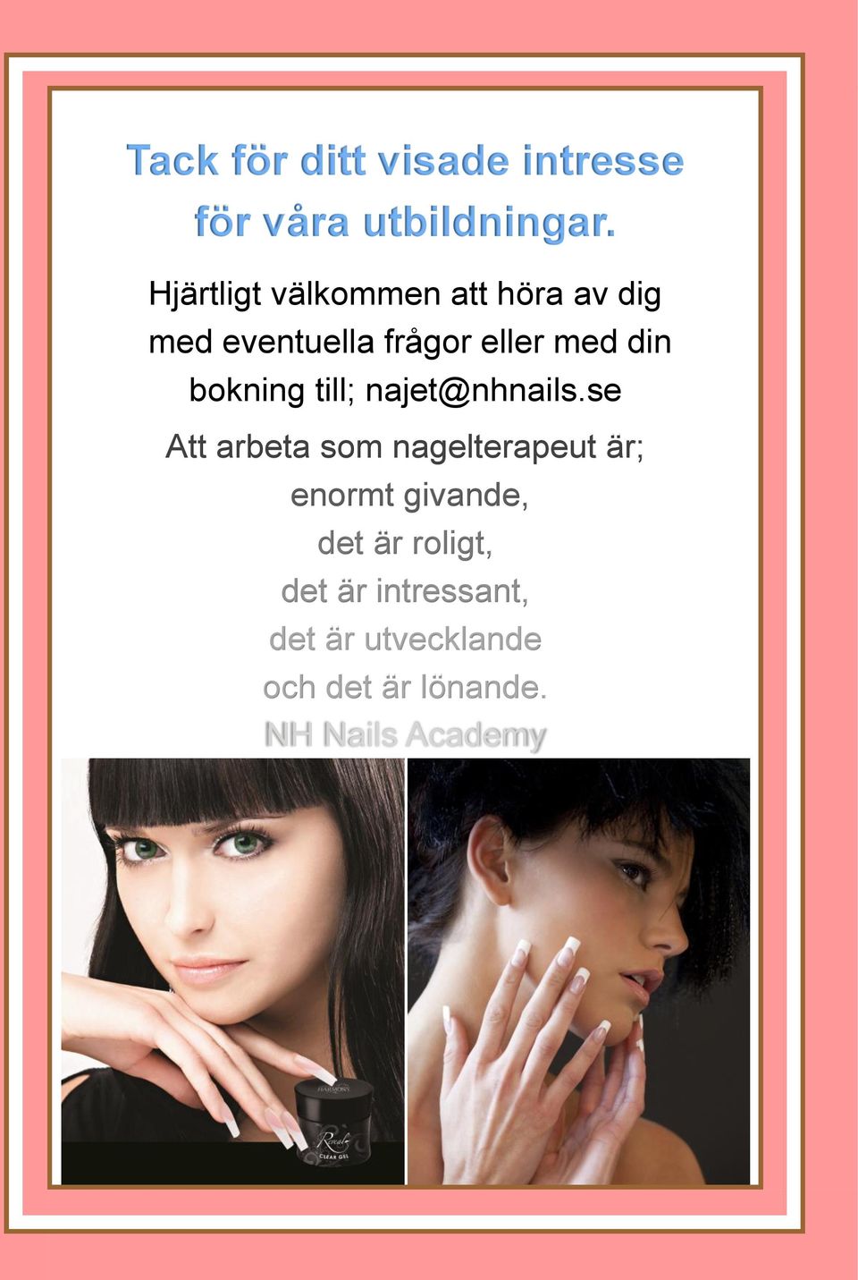 bokning till; najet@nhnails.