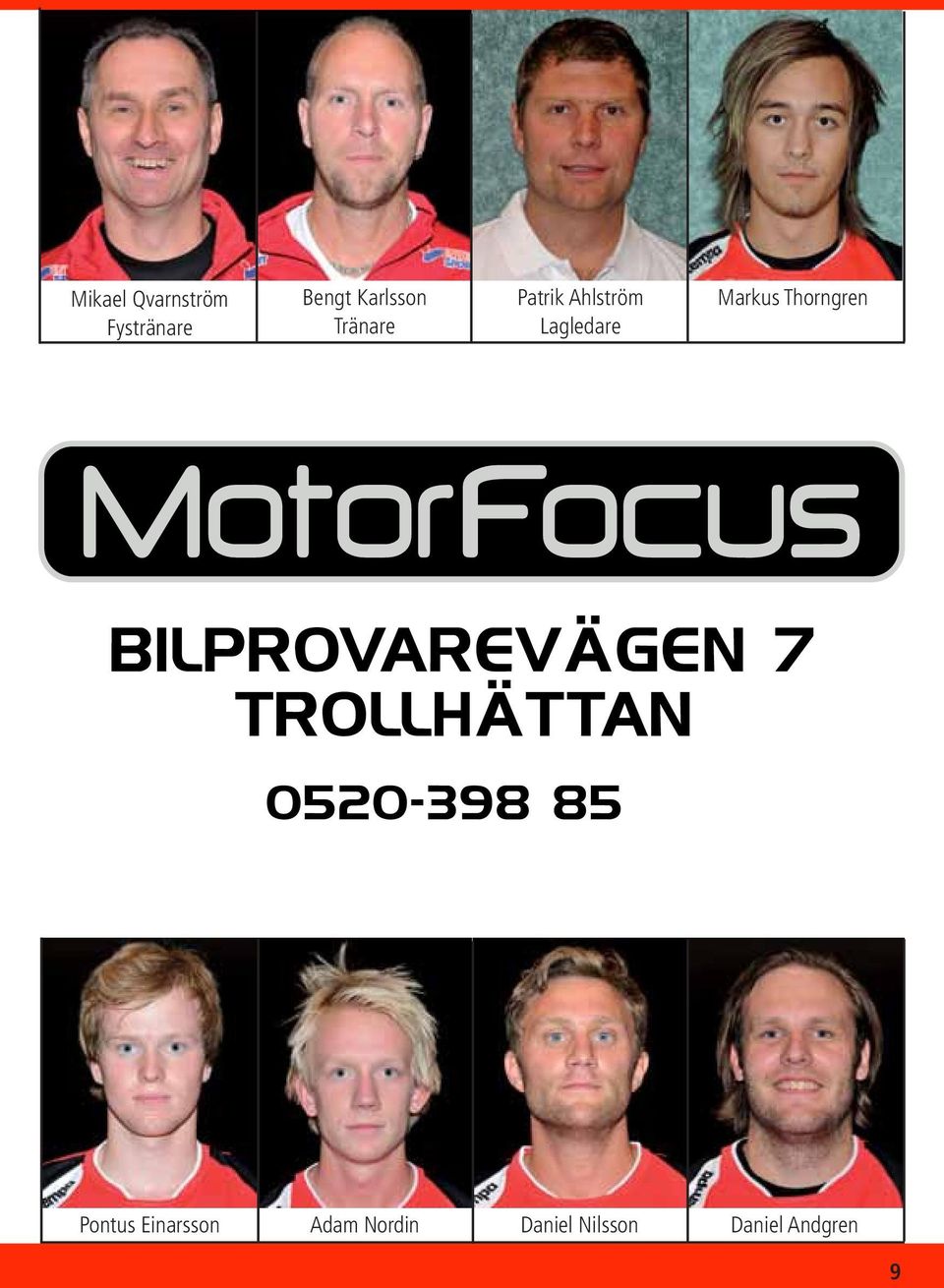 Lagledare Markus Thorngren Pontus