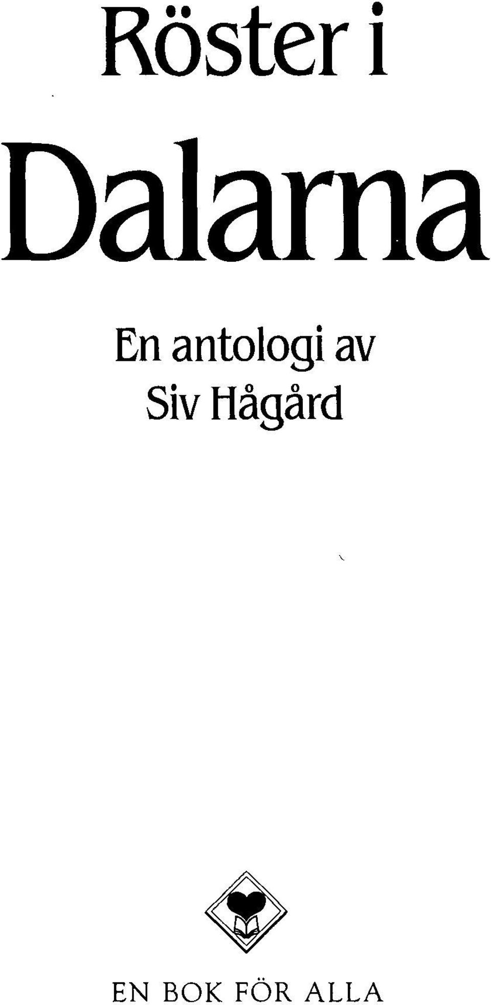 antologi av