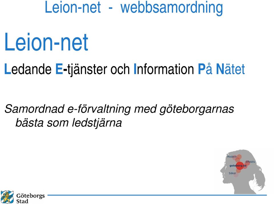 Information På Nätet Samordnad