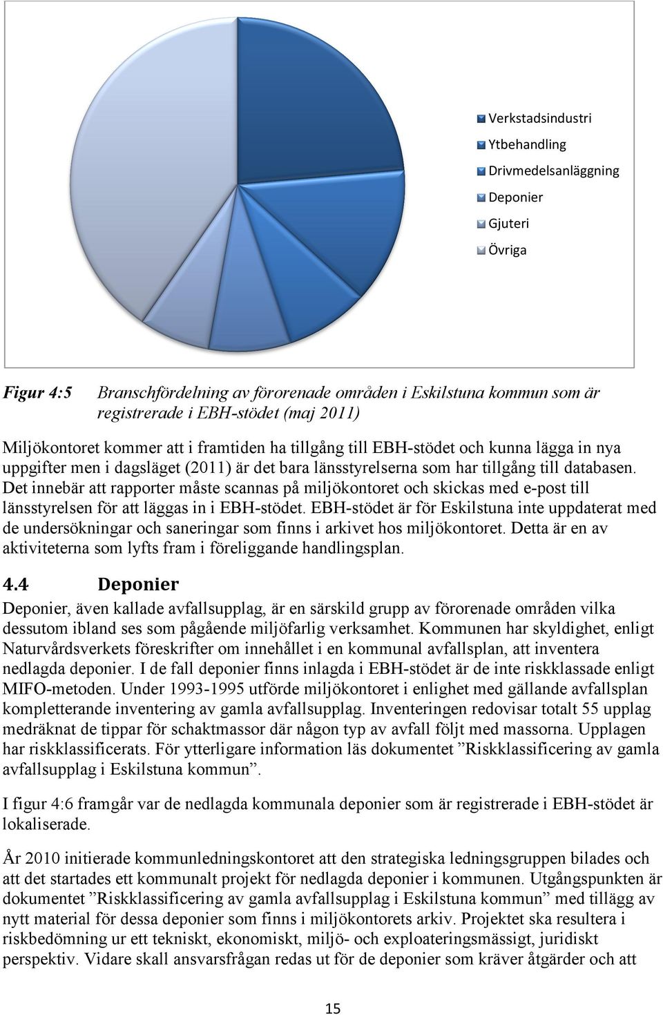 Det innebär att rapporter måste scannas på miljökontoret och skickas med e-post till länsstyrelsen för att läggas in i EBH-stödet.