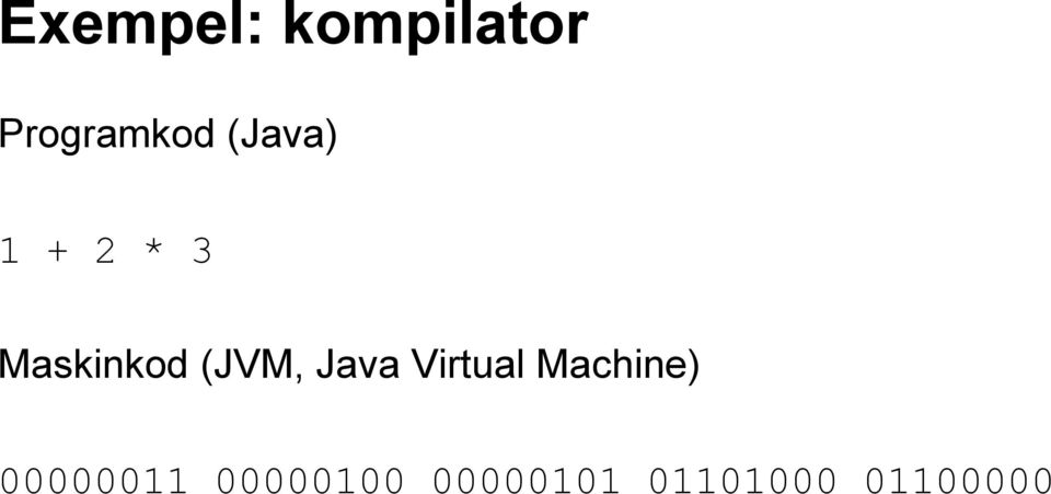 Java Virtual Machine) 00000011