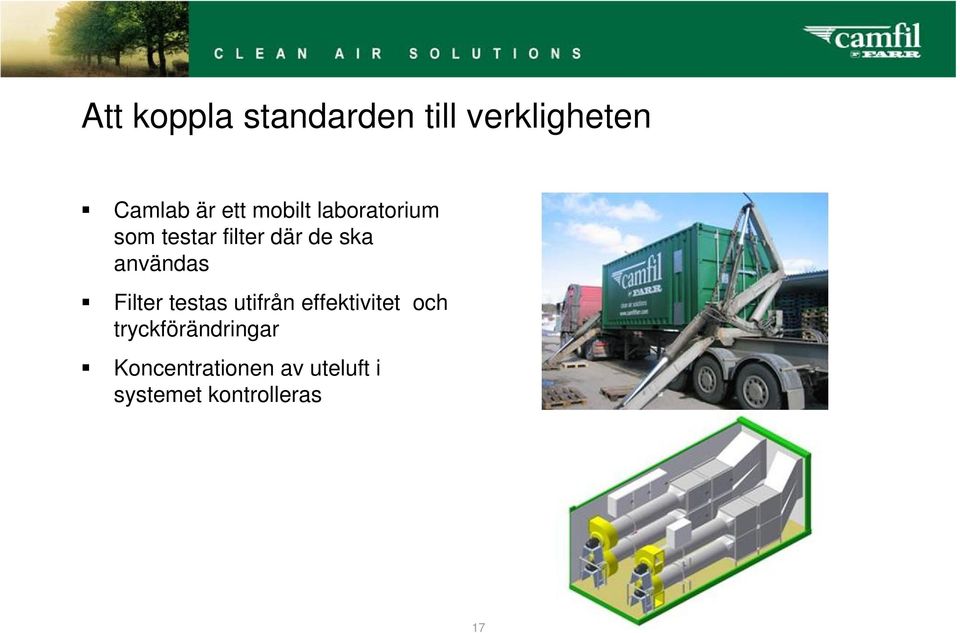 användas Filter testas utifrån effektivitet och