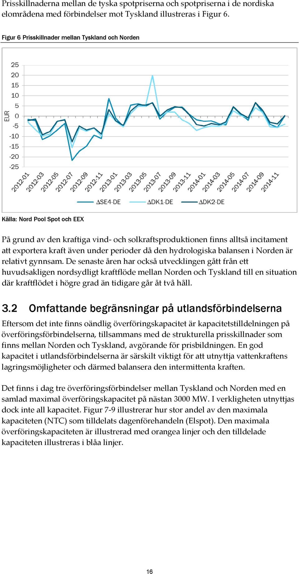 perioder då den hydrologiska balansen i Norden är relativt gynnsam.