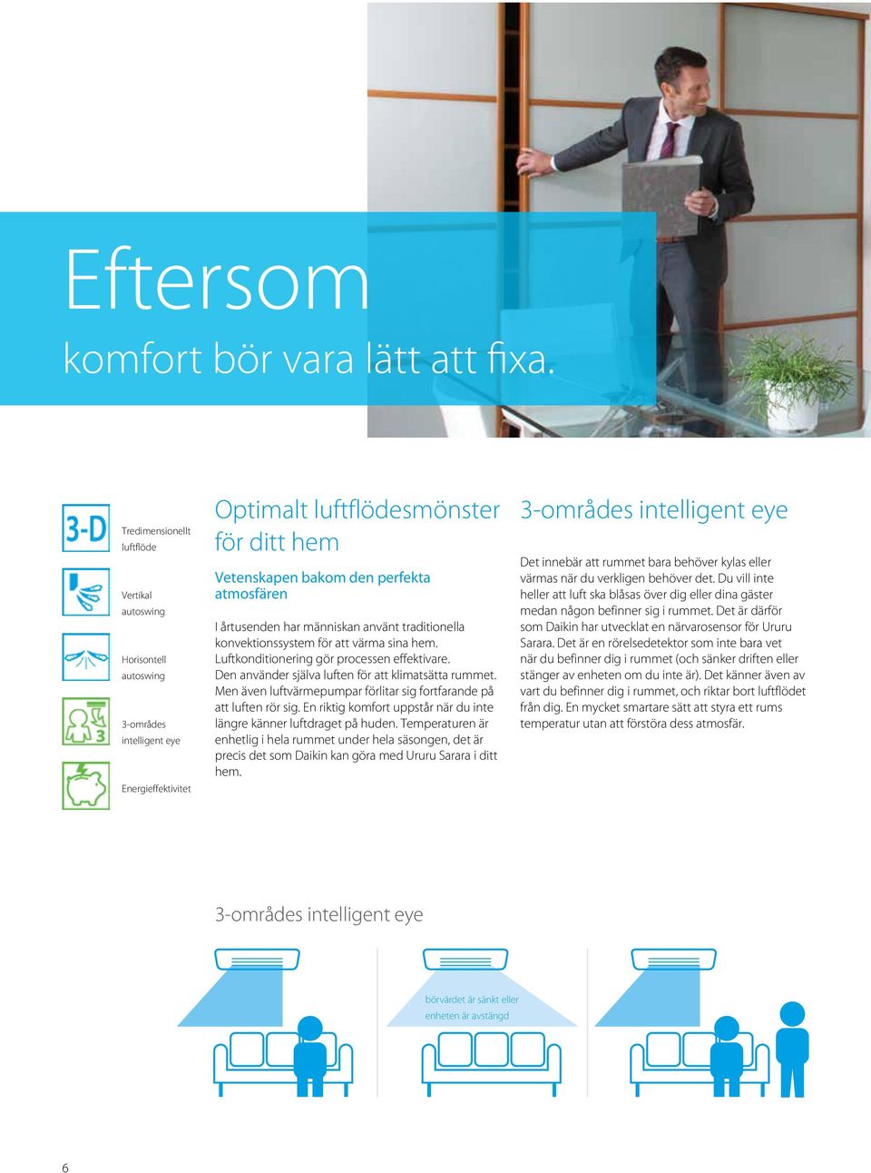 årtusenden har människan använt traditionella konvektionssystem för att värma sina hem. Luftkonditionering gör processen effektivare. Den använder själva luften för att klimatsätta rummet.