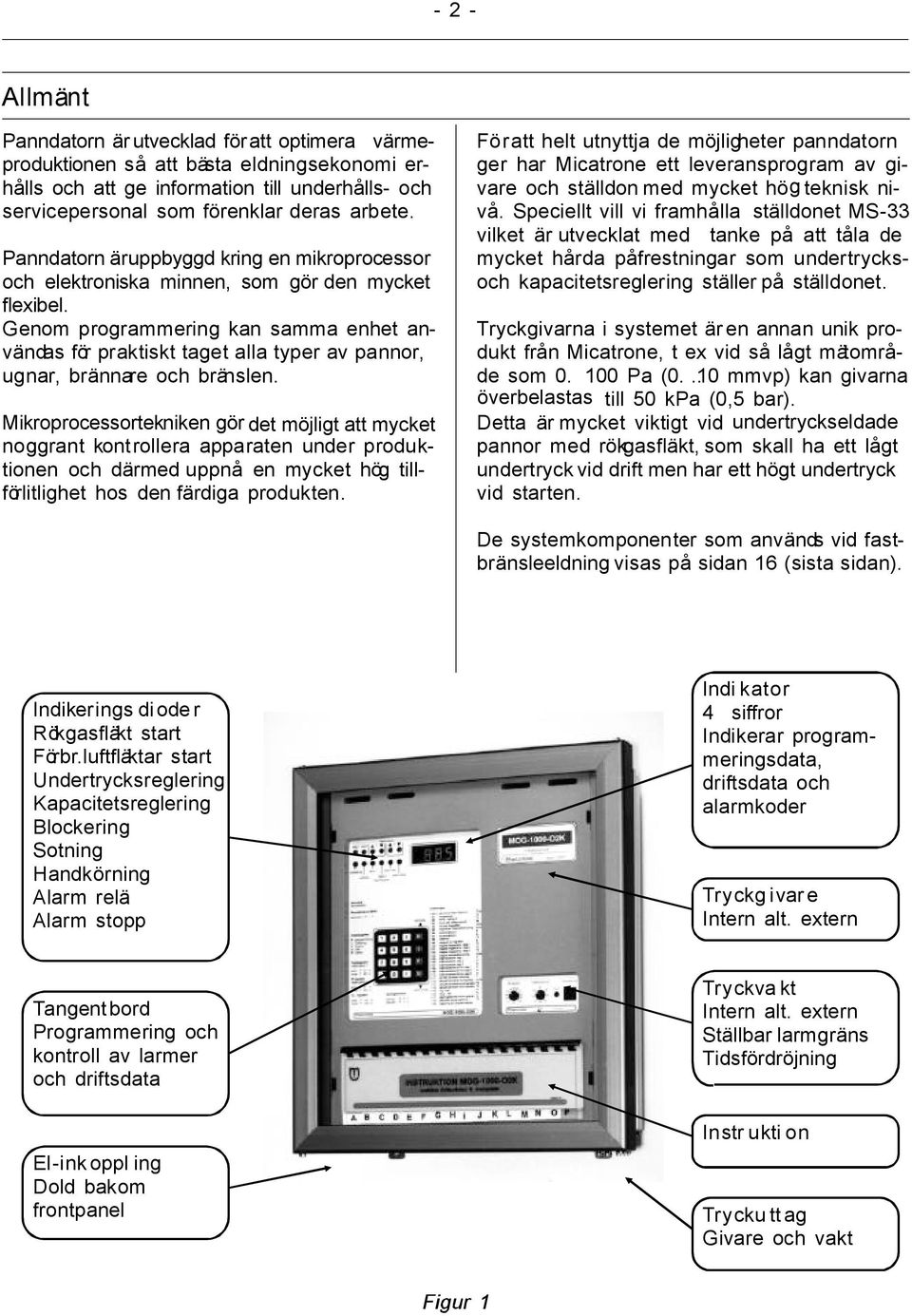 Genom programmering kan samma enhet användas för praktiskt taget alla typer av pannor, ugnar, brännare och bränslen.