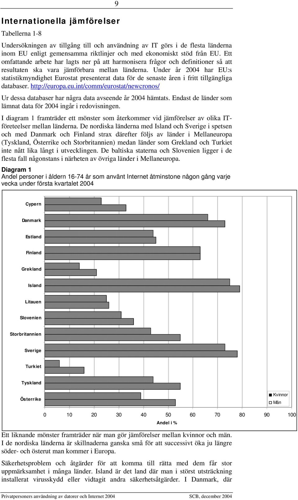Under år 2004 har EU:s statistikmyndighet Eurostat presenterat data för de senaste åren i fritt tillgängliga databaser. http://eur