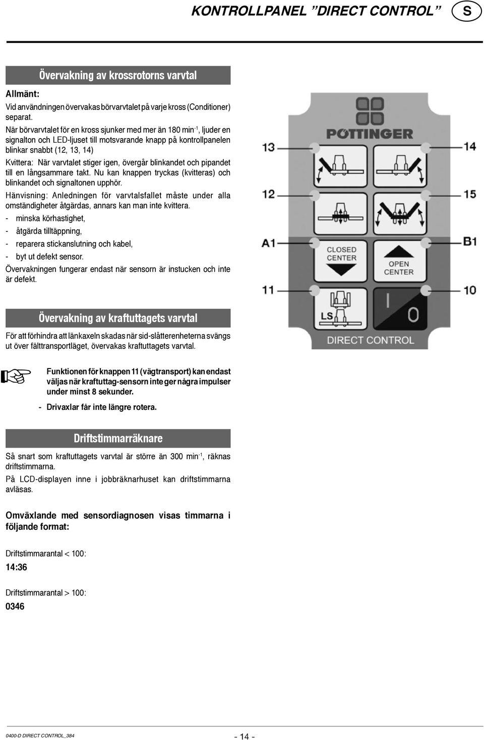 igen, övergår blinkandet och pipandet till en långsammare takt. Nu kan knappen tryckas (kvitteras) och blinkandet och signaltonen upphör.