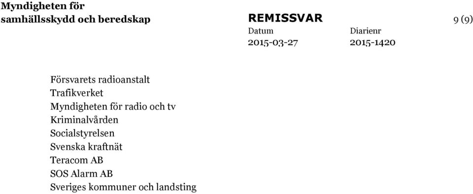 radio och tv Kriminalvården Socialstyrelsen Svenska