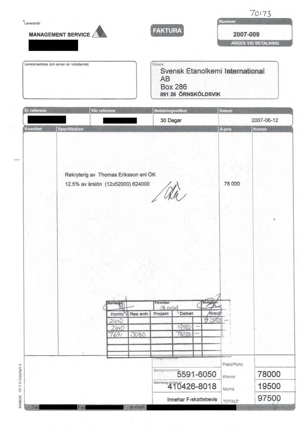 Eriksson en ÖK 12.
