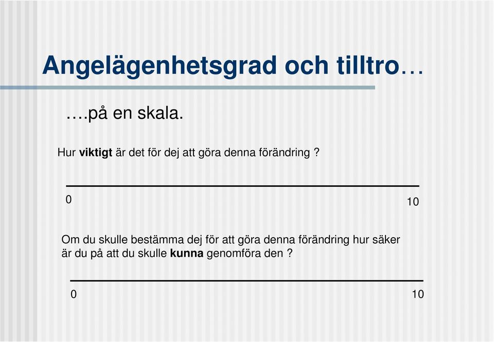 0 10 Om du skulle bestämma dej för att göra denna