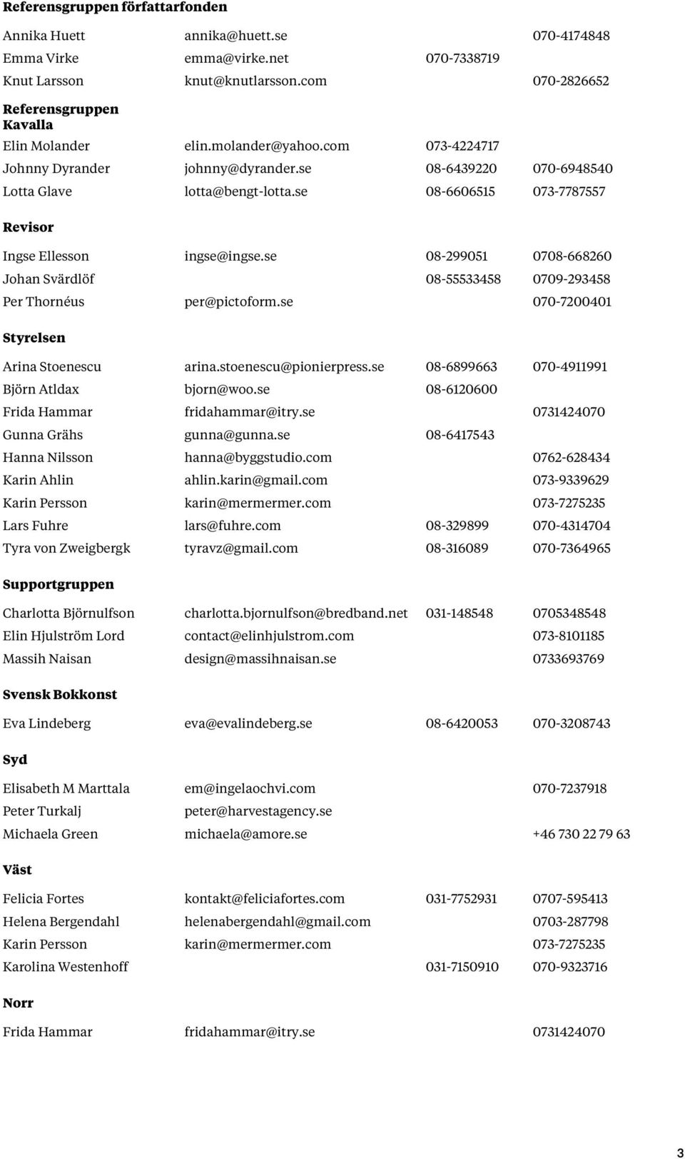 se 08-299051 0708-668260 Johan Svärdlöf 08-55533458 0709-293458 Per Thornéus per@pictoform.se 070-7200401 Styrelsen Arina Stoenescu arina.stoenescu@pionierpress.