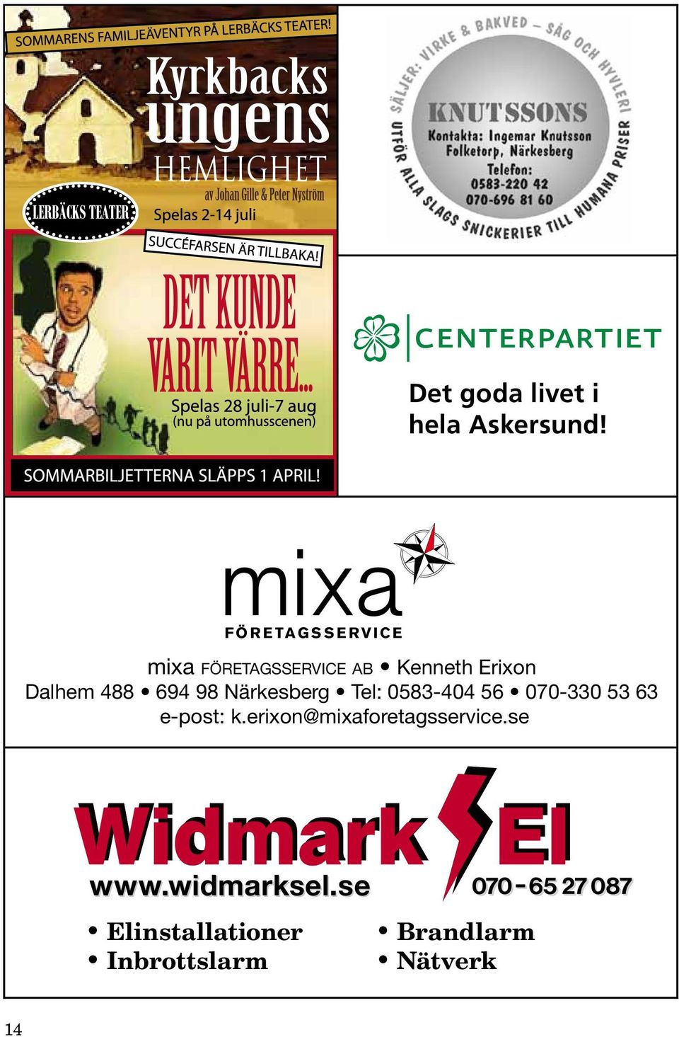 Dalhem 488 694 98 Närkesberg Tel: 0583-404 56 070-330 53 63 e-post: k.
