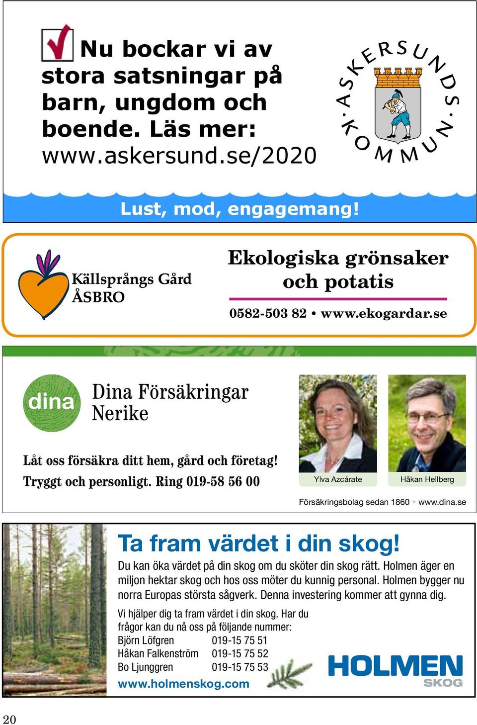 Du kan öka värdet på din skog om du sköter din skog rätt. Holmen äger en miljon hektar skog och hos oss möter du kunnig personal. Holmen bygger nu norra Europas största sågverk.
