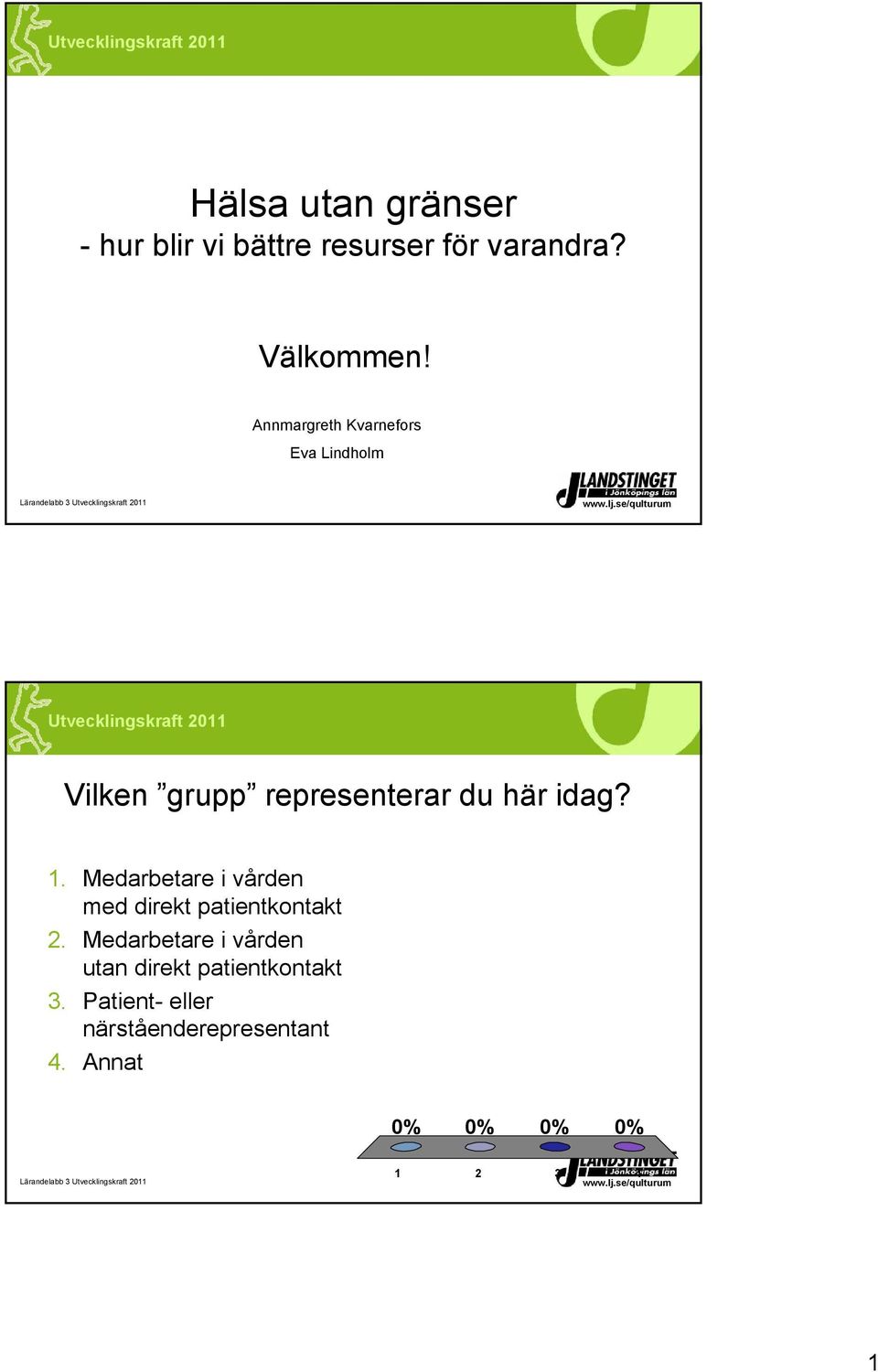 Medarbetare i vården med direkt patientkontakt 2.