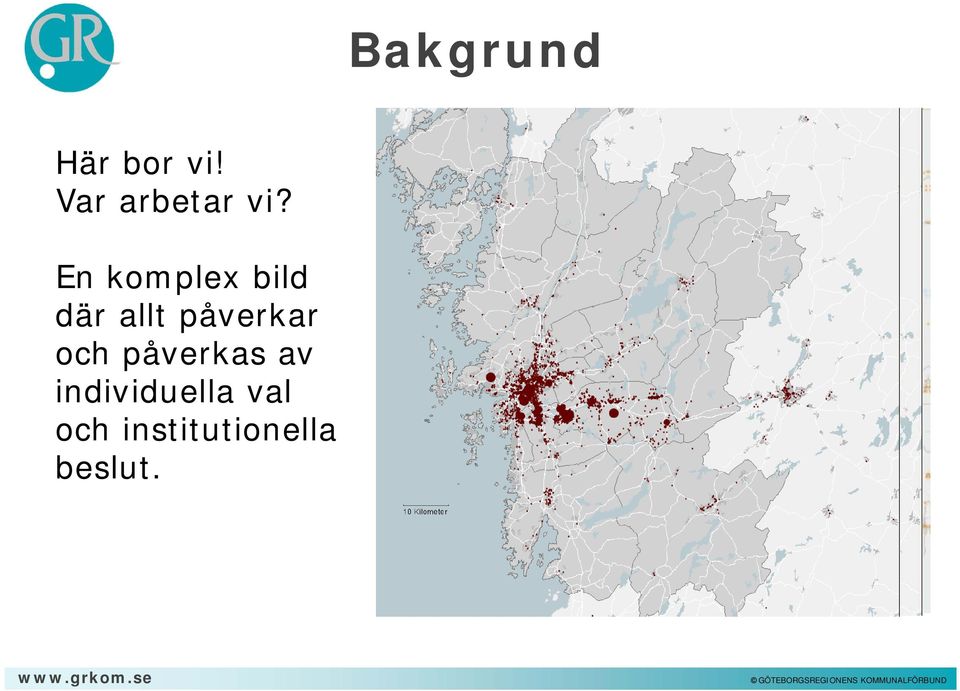 En komplex bild där allt
