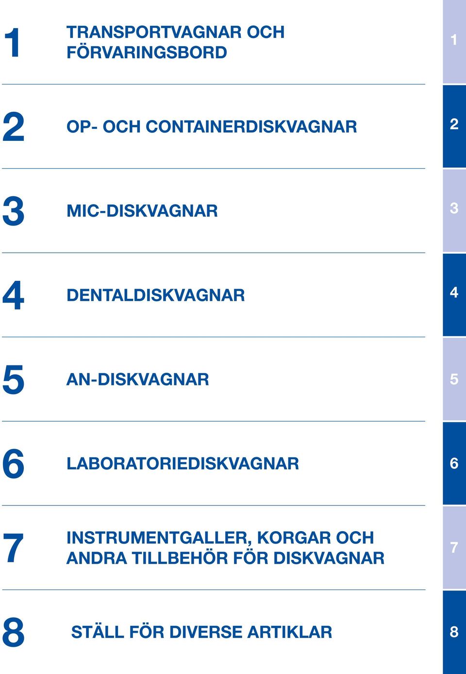 5 AN-diskvagnar 5 6 Laboratoriediskvagnar 6 7