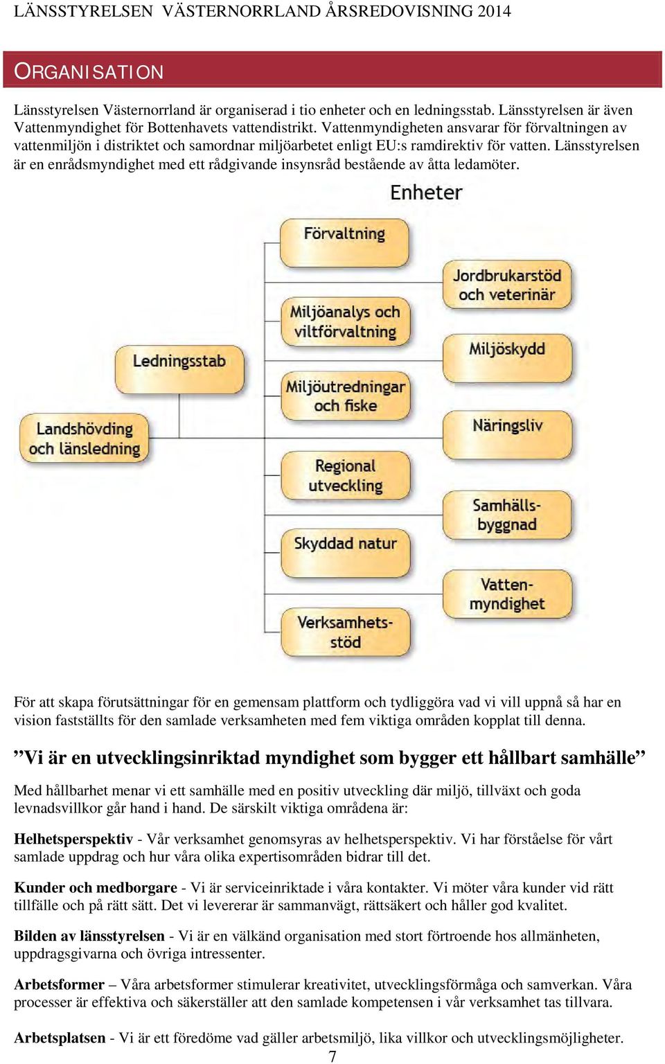 Länsstyrelsen är en enrådsmyndighet med ett rådgivande insynsråd bestående av åtta ledamöter.