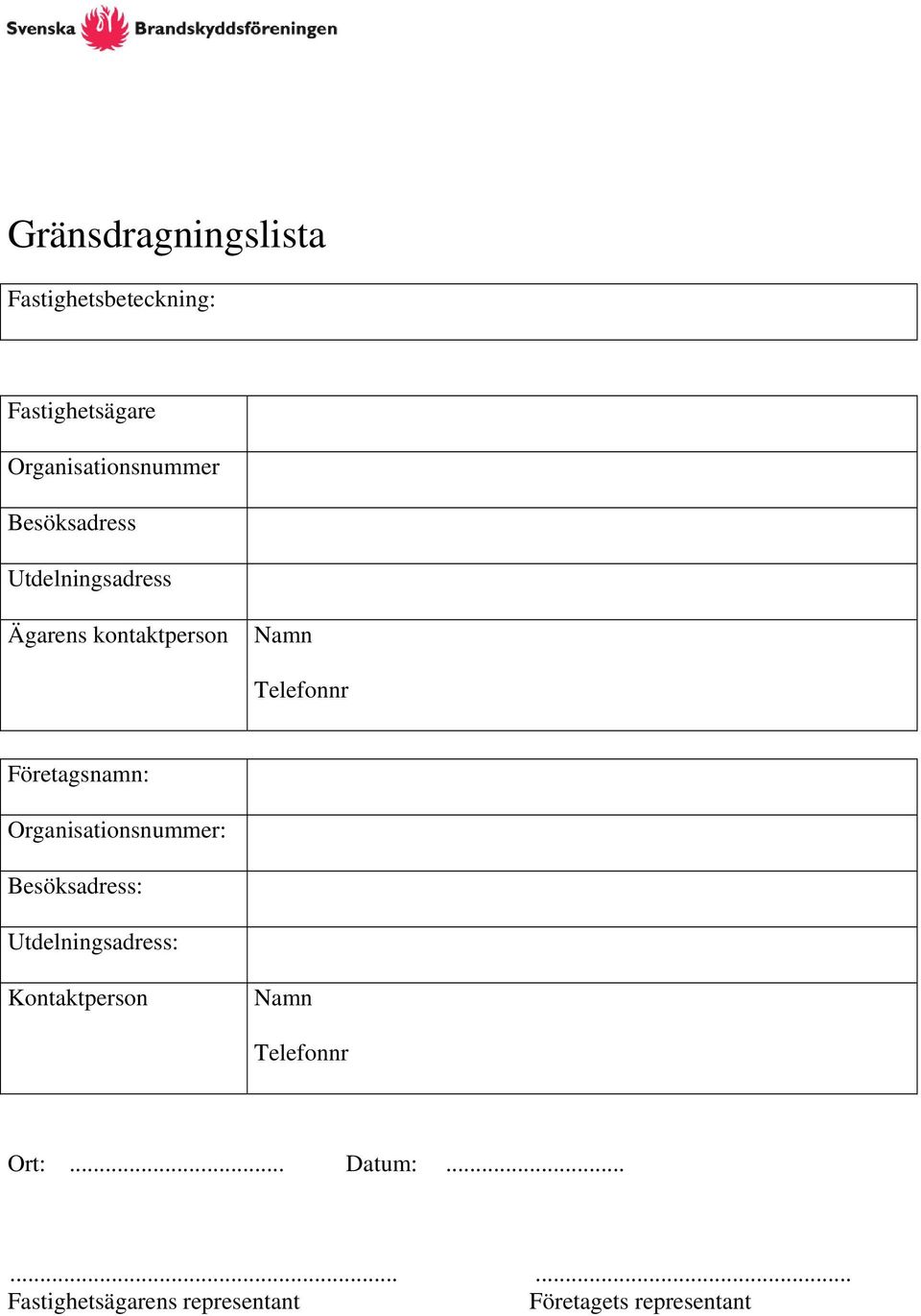 Organisationsnummer: Besöksadress: Utdelningsadress: Kontaktperson Namn